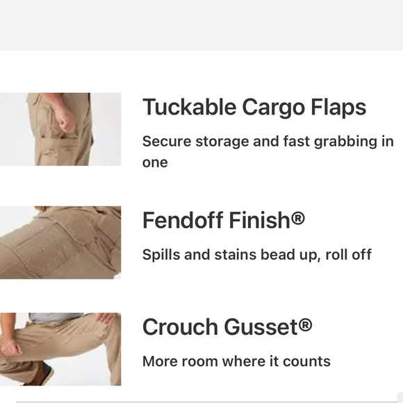 Duluth Flex Firehose Gray Cargo Pants 36x30 - Picture 14 of 15